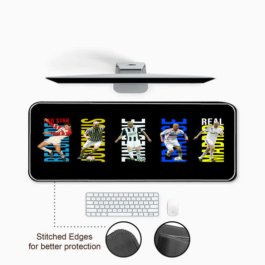 Zinedine Career Teams Desk-Mat