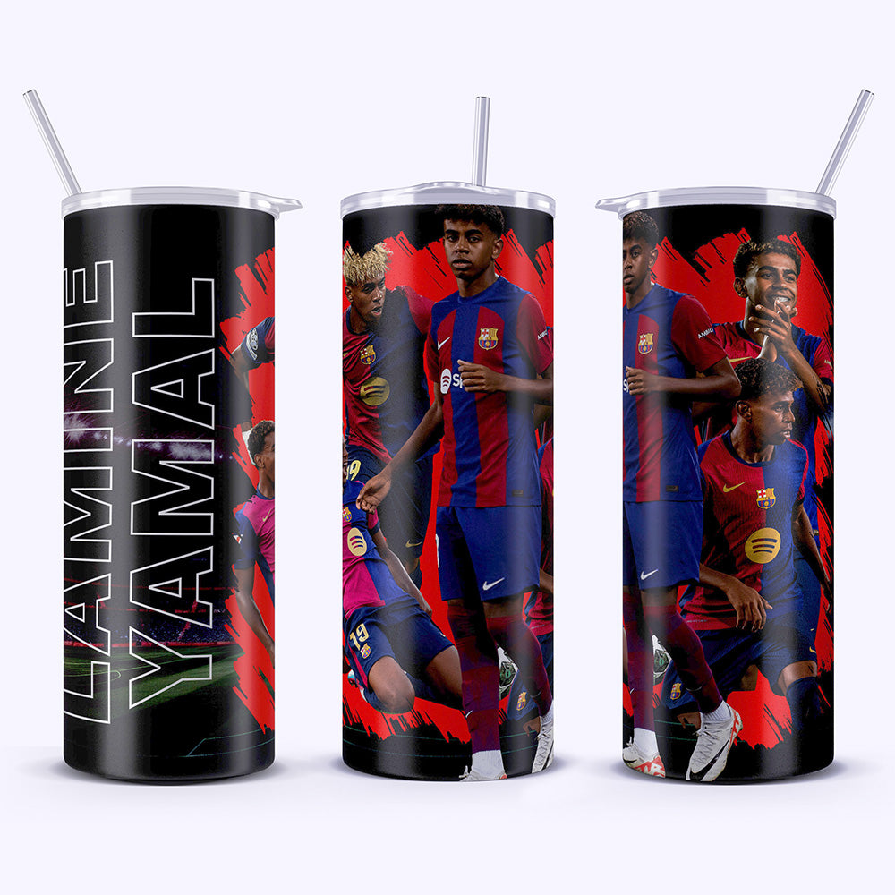Lamine Yamal 20oz Tumbler – Stainless Steel, Insulated, With Straw