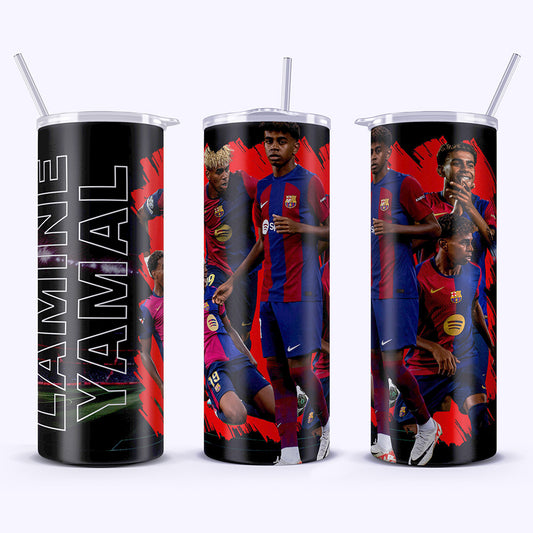 Lamine Yamal 20oz Tumbler – Stainless Steel, Insulated, With Straw