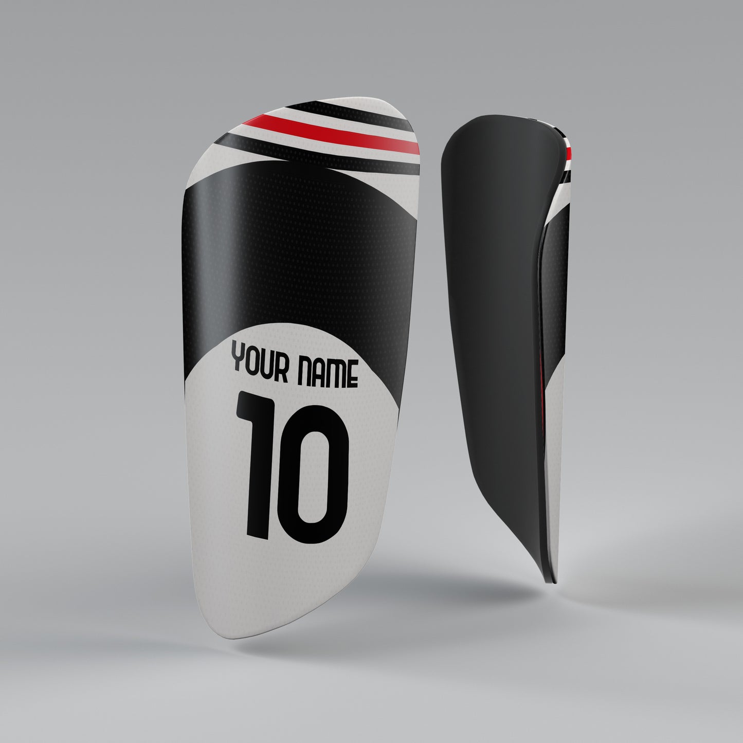 Three blue tumblers with a sports-themed design featuring a player and text.