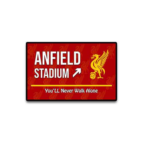 Anfield Stadium Door Signs