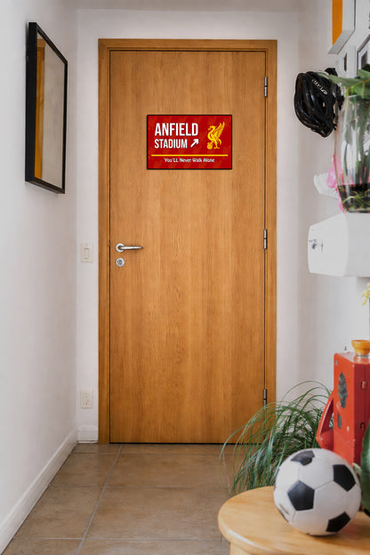 Anfield Stadium Door Signs