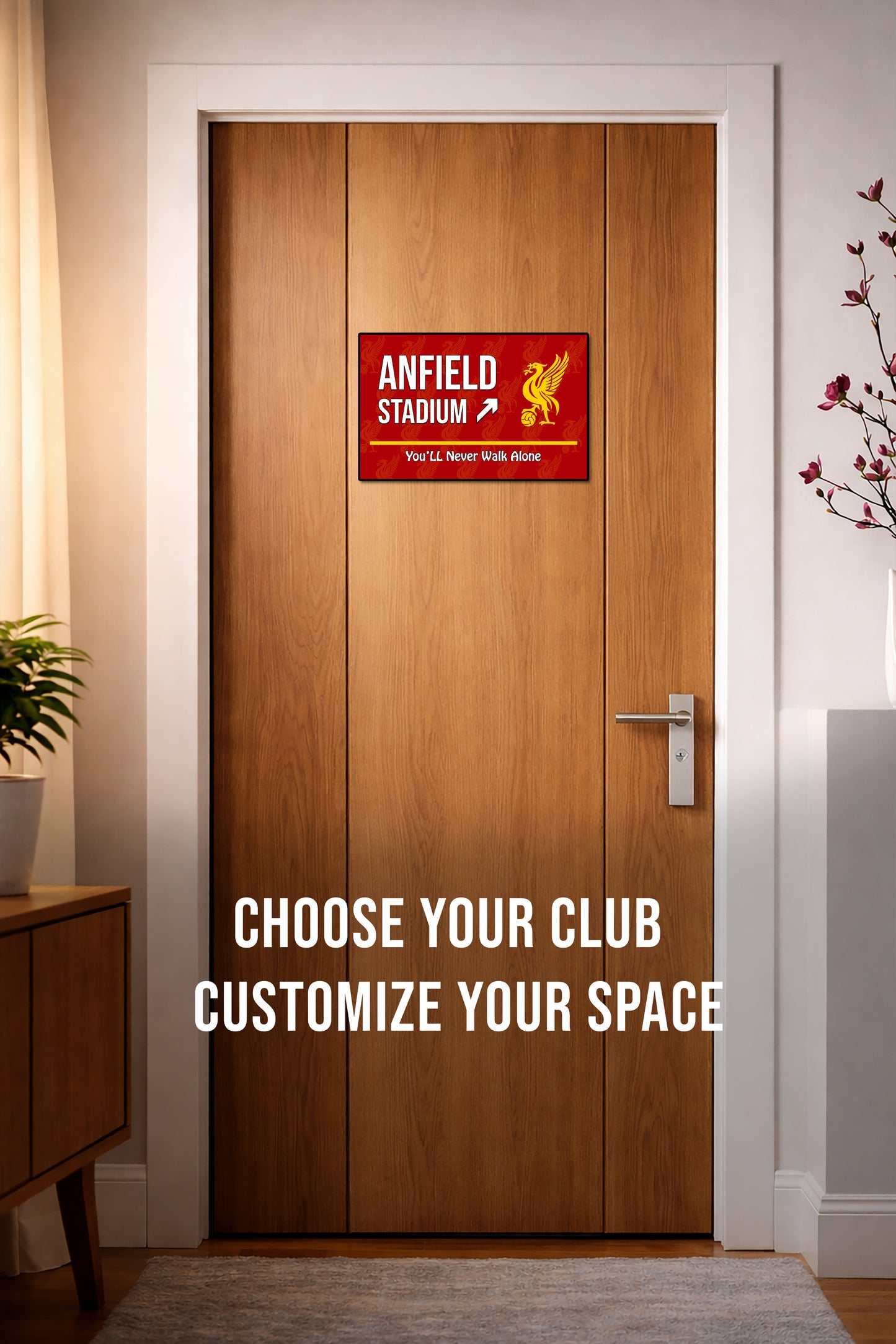 Anfield Stadium Door Signs