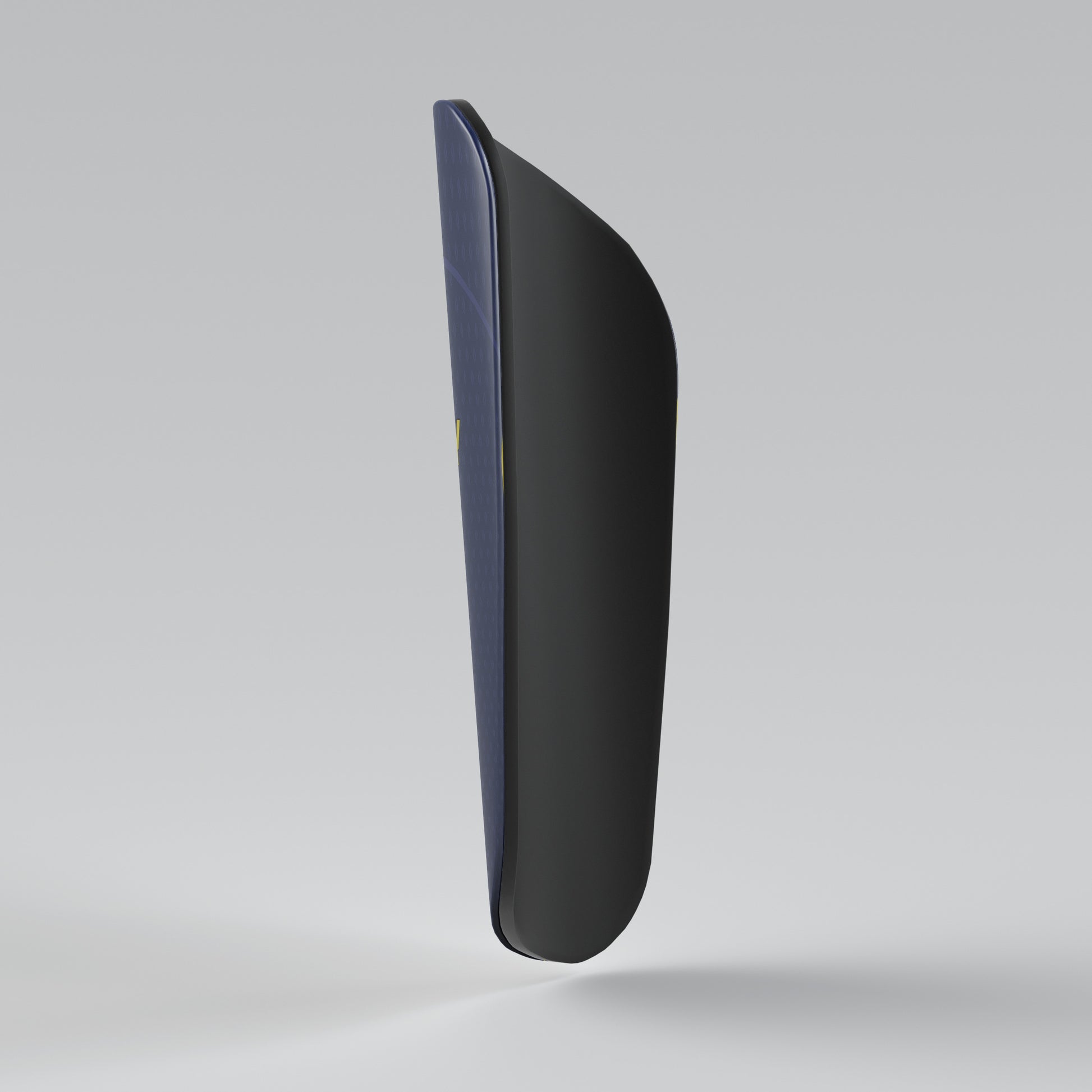 Black car spoiler on a gray background