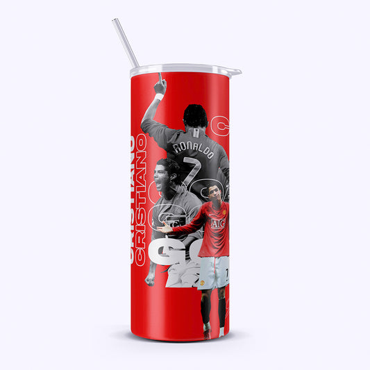 CR7 Goat 20oz Tumbler – Stainless Steel, Insulated, With Straw