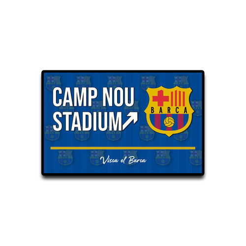 Camp Nou Stadium Door Signs