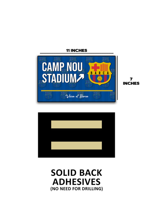 Camp Nou Stadium Door Signs