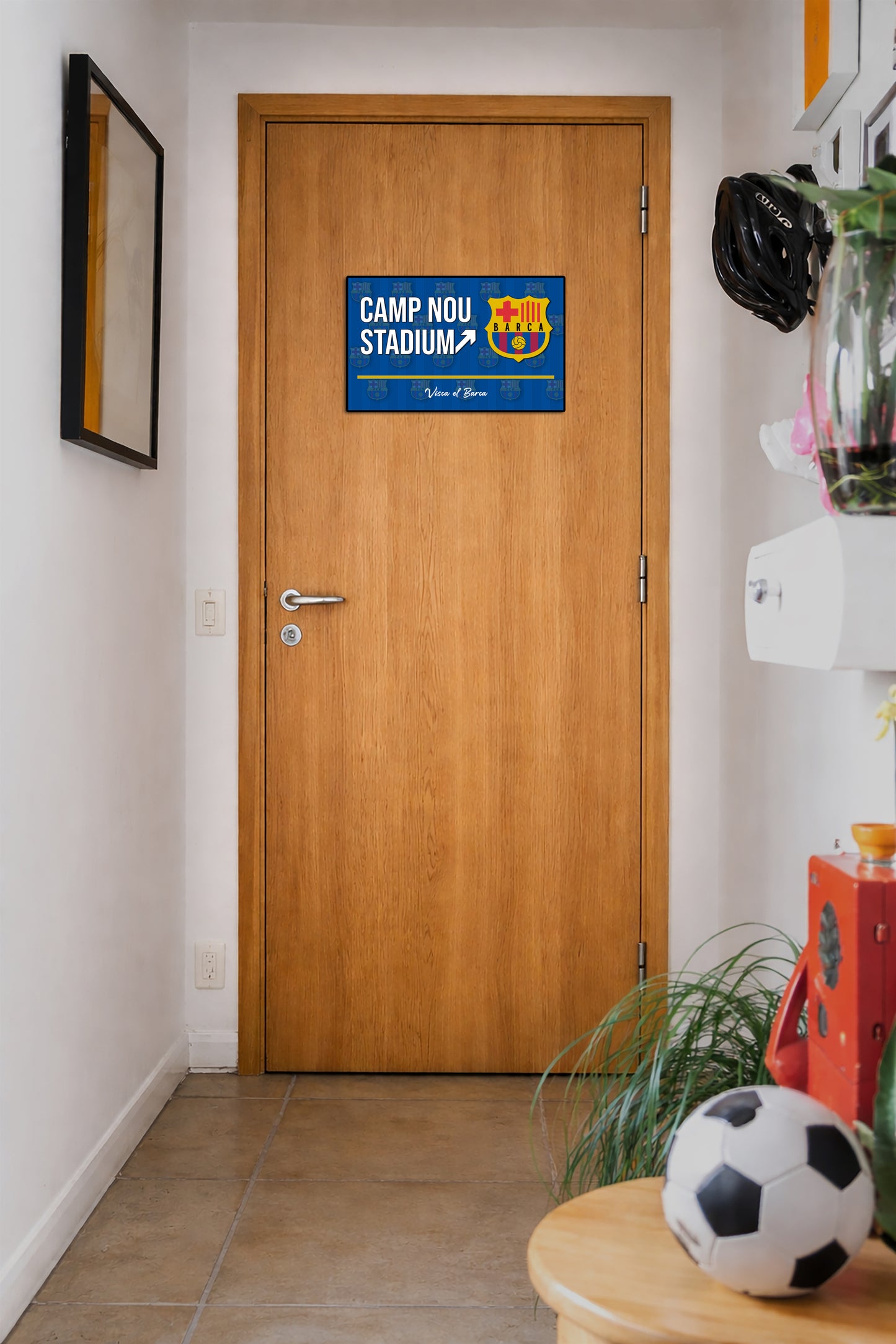 Camp Nou Stadium Door Signs