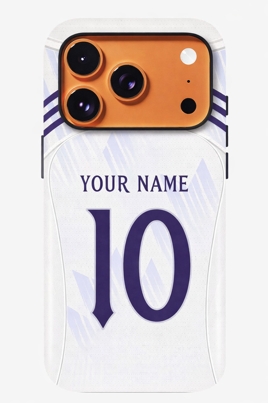 Phone case with customizable name and number design