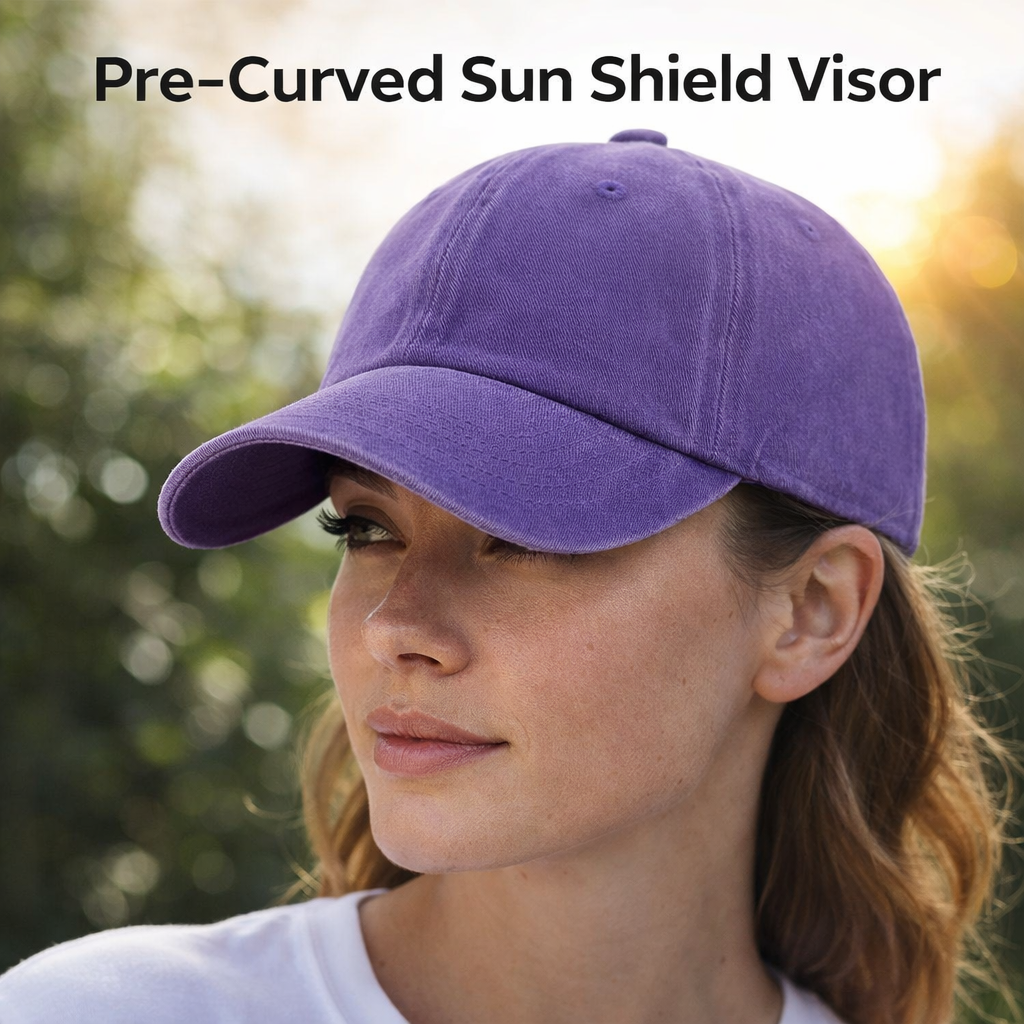 Purple Washed Baseball Cap