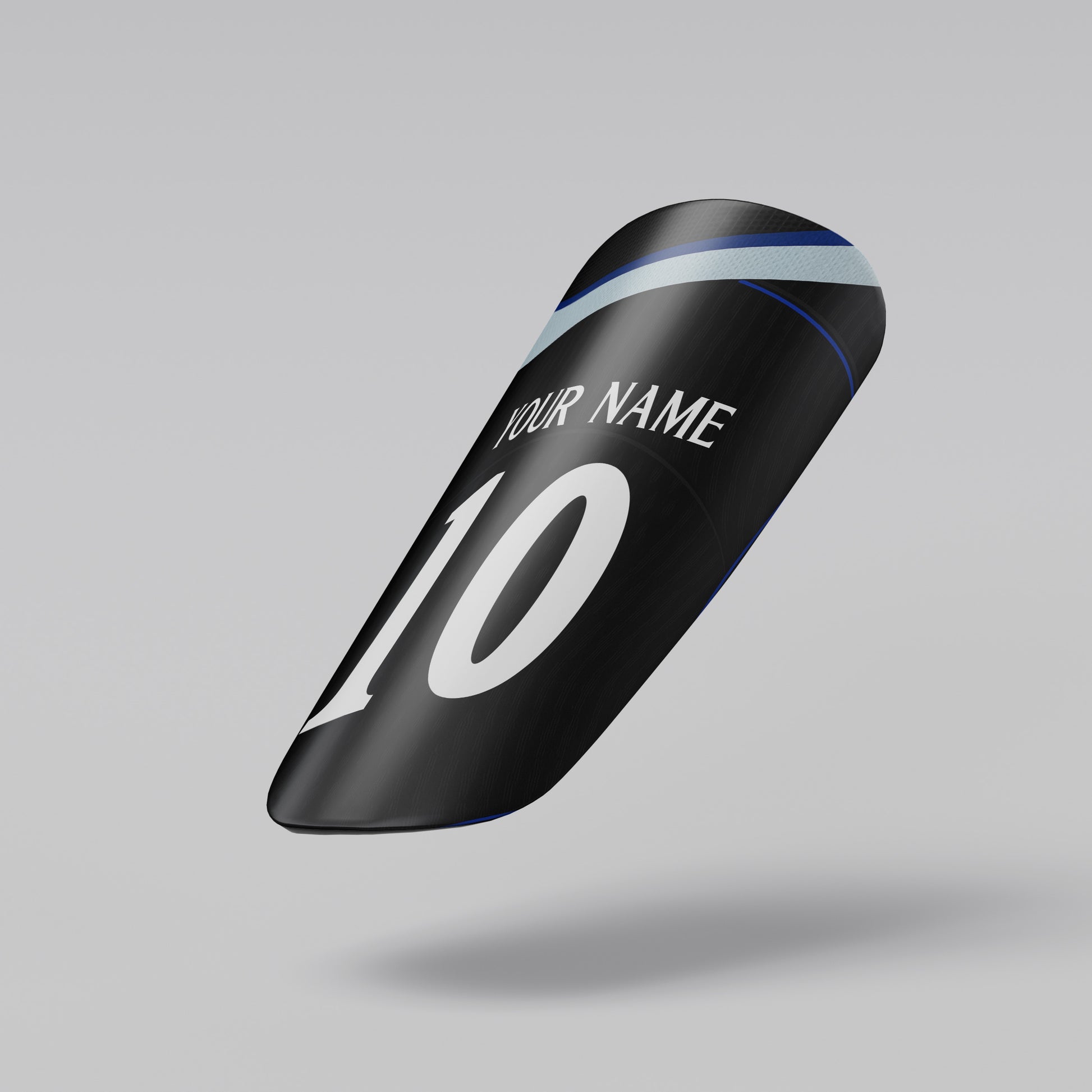 Black sleeve with number 10 and text on a gray background