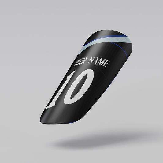 Black sleeve with number 10 and text on a gray background
