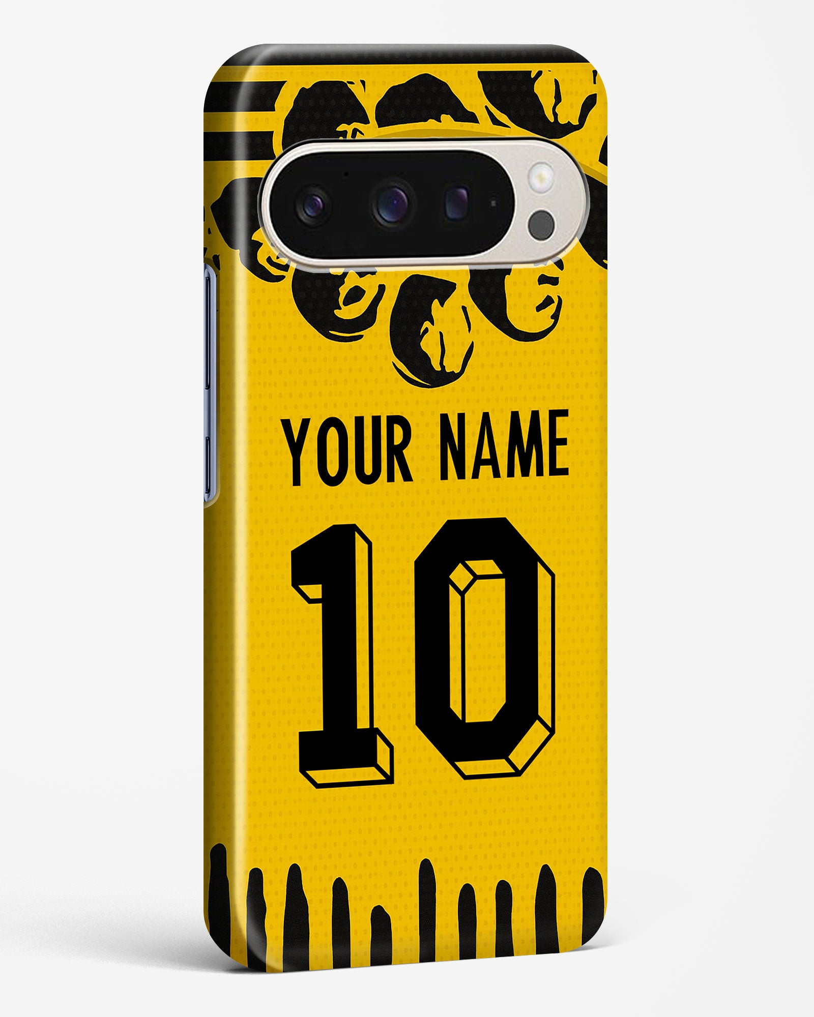 Yellow and black soccer jersey hard phone case Dortmund Home 25/26