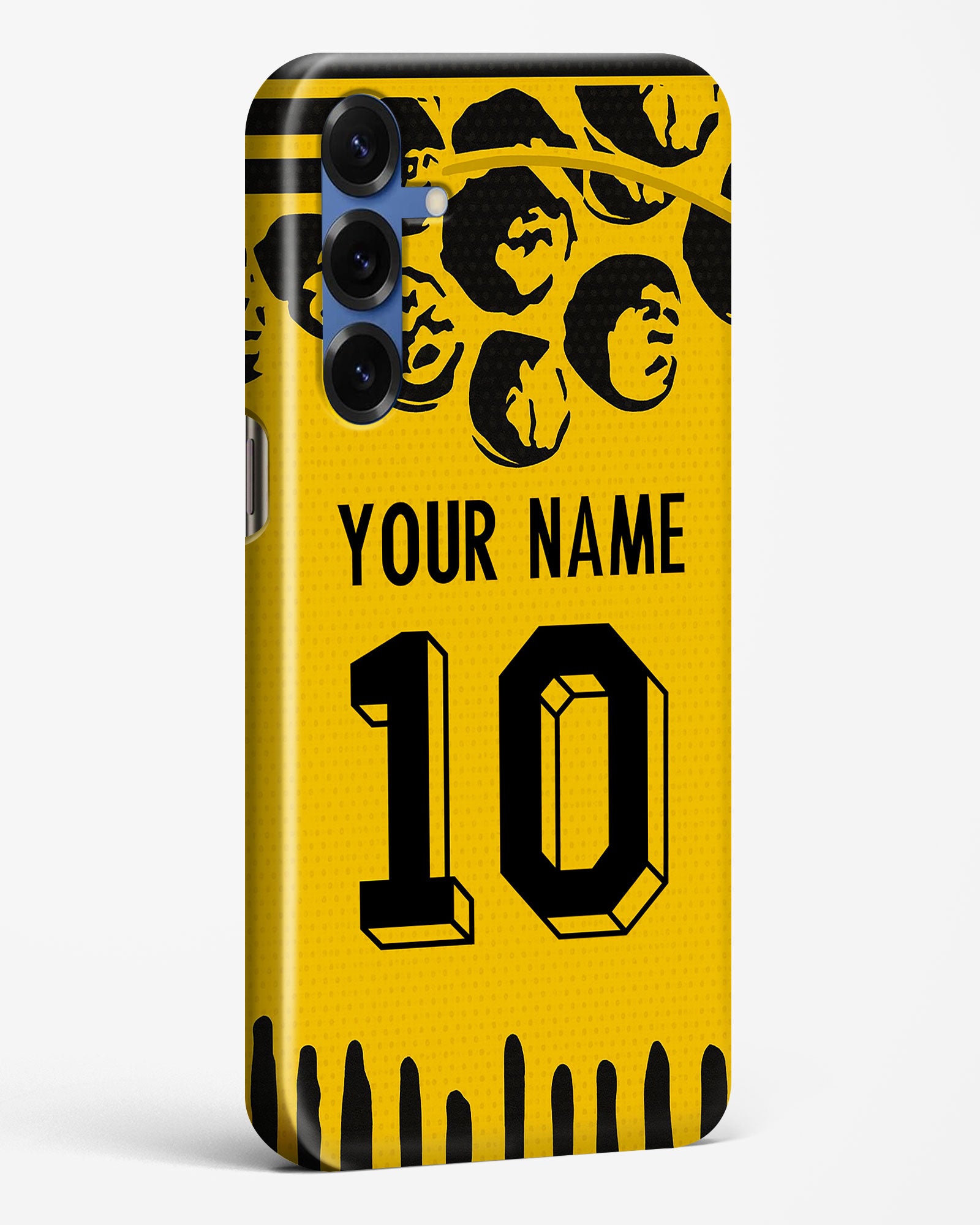 Personalized hard phone case inspired by Dortmund Home 25/26 jersey