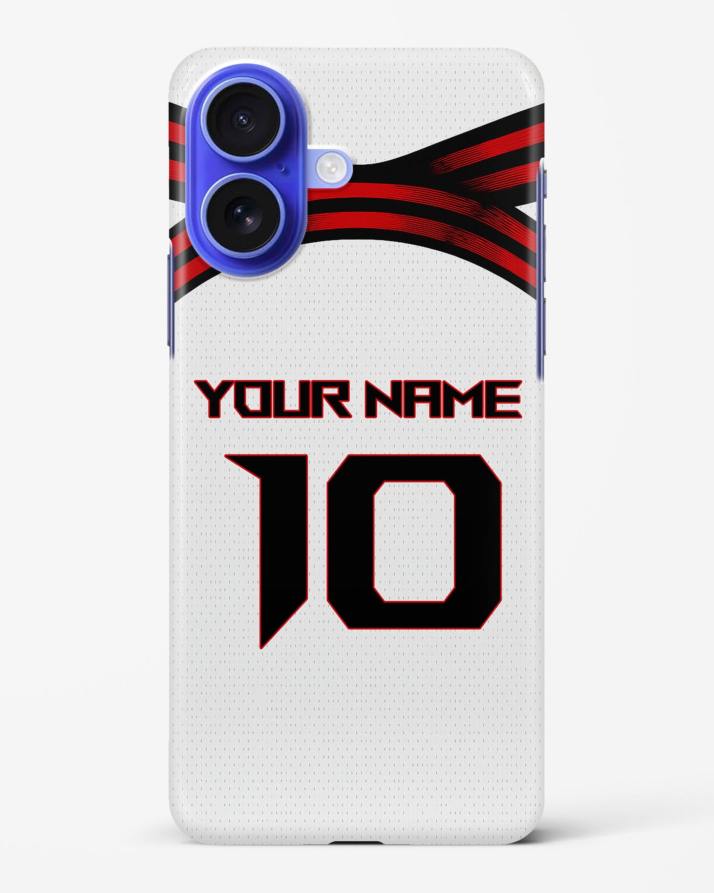 Personalized Flamengo Away 25/26 Soccer Jersey Hard Case for iPhone