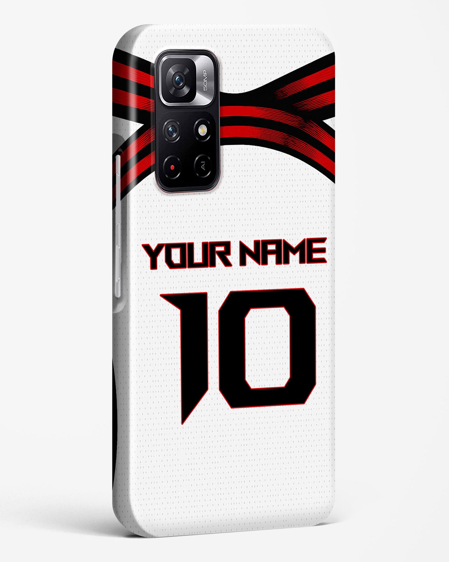 Premium Flamengo Away 25/26 hard case with personalized back print