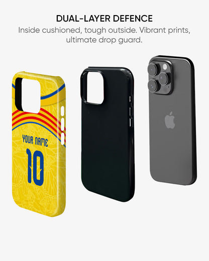 Phone case with dual-layer defense feature, vibrant prints, and ultimate drop guard.