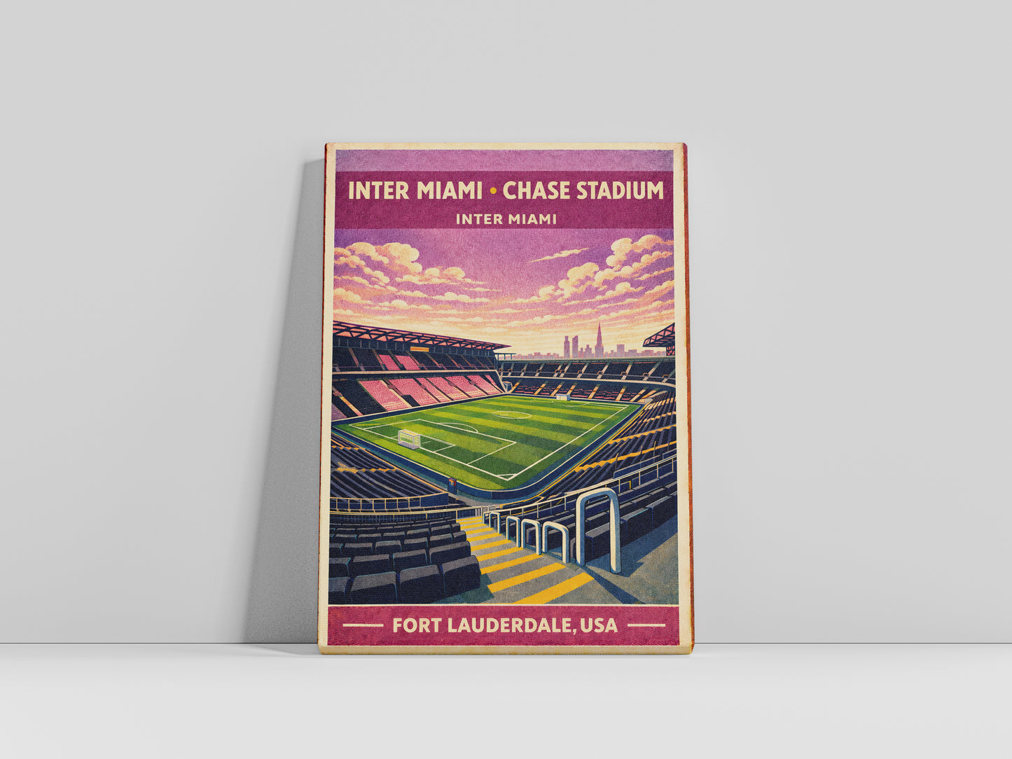 Inter Miami Home Ground Vintage Canvas