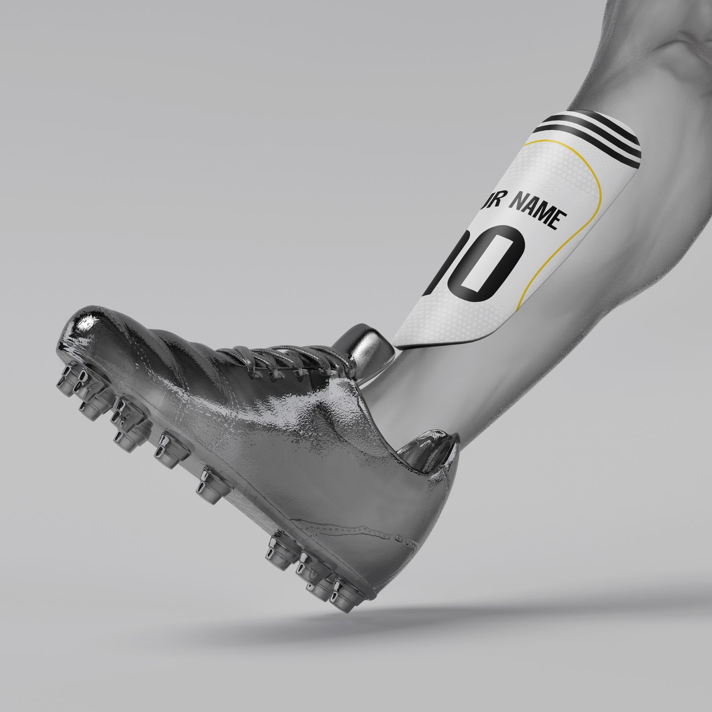 Three tumblers with a soccer player design and 'HAAALAND' text on a white background