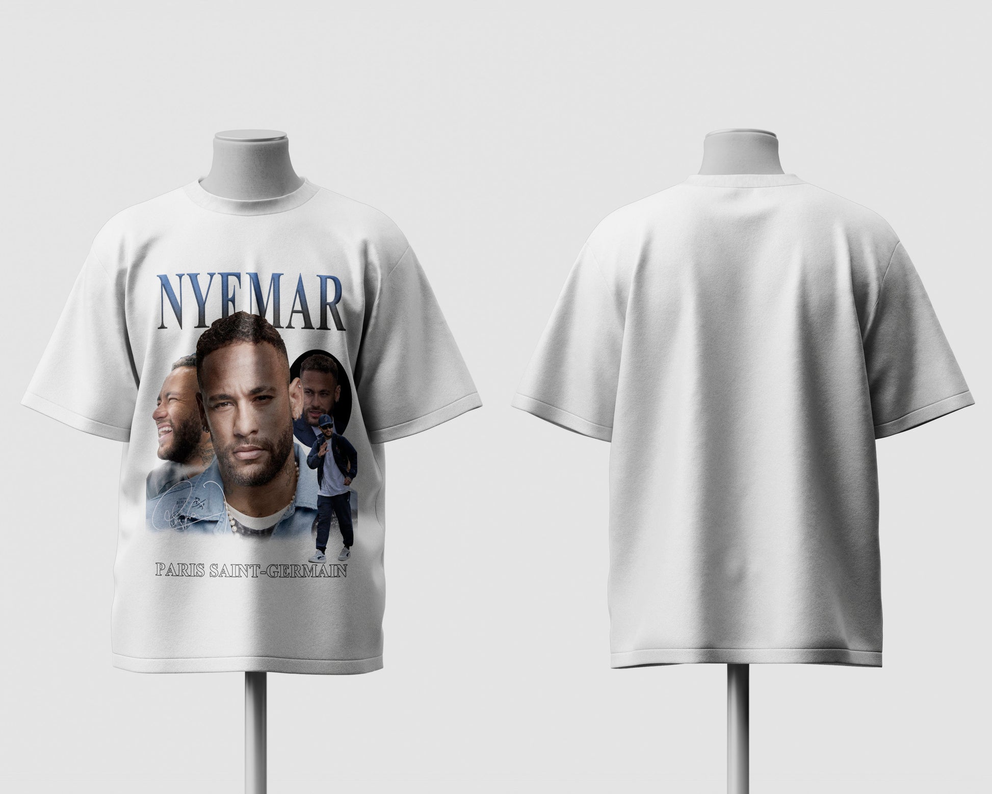 neymar psg graphic football fan tee