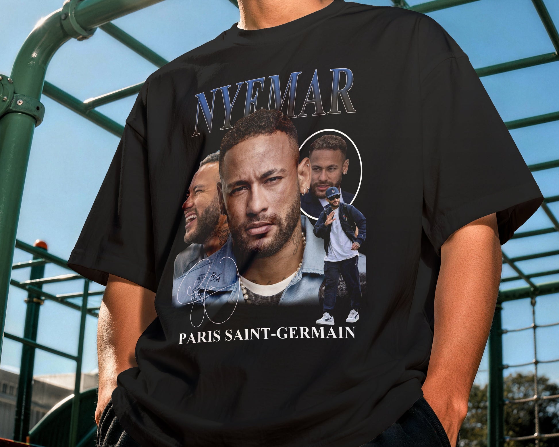 neymar jr paris saint germain graphic tee
