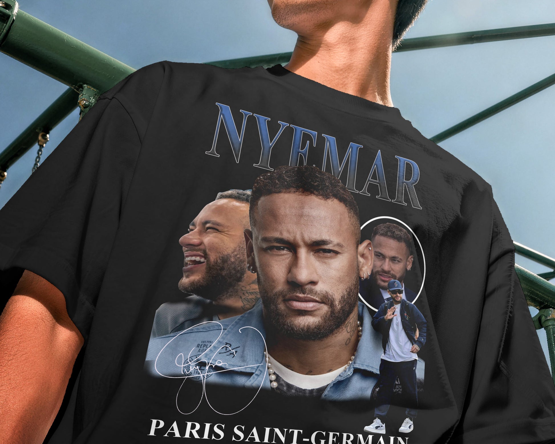 neymar psg football streetwear t shirt
