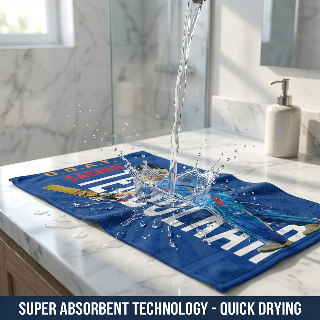 Sachin Tendulkar Microfiber Bath Towel | 300 GSM