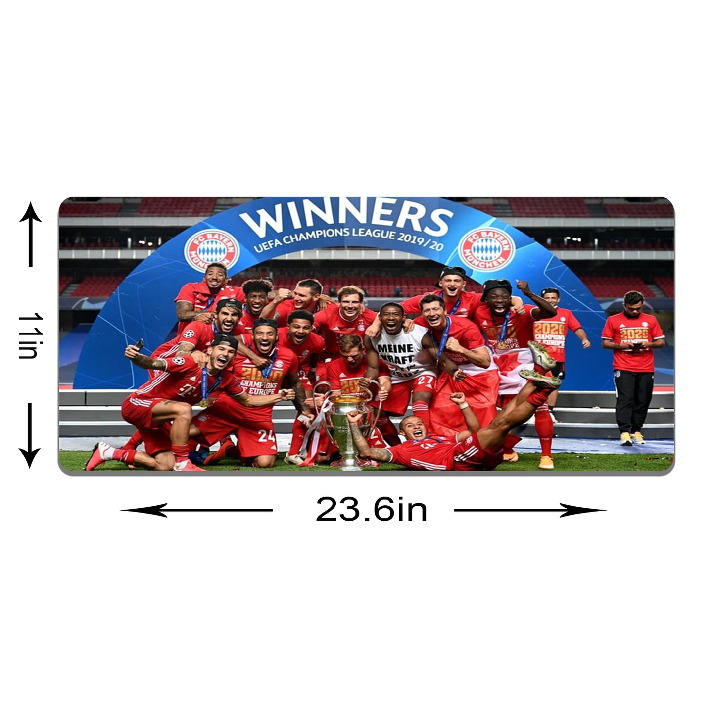 Bayern 2020 Champions League Winners career Teams Desk-Mat