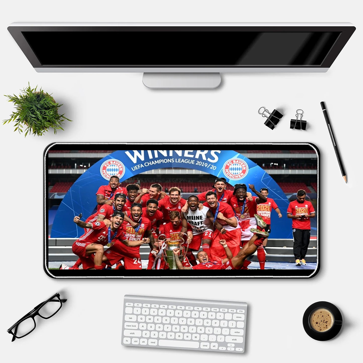 Bayern 2020 Champions League Winners career Teams Desk-Mat
