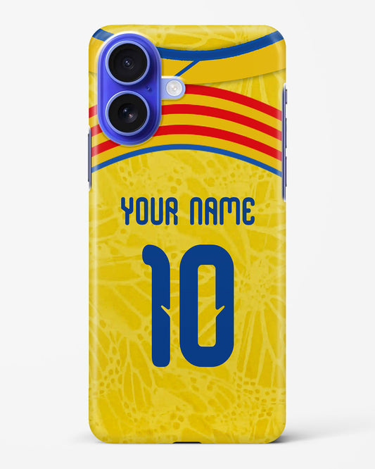 Personalized Colombia 25/26 Soccer Jersey Hard Case for iPhone