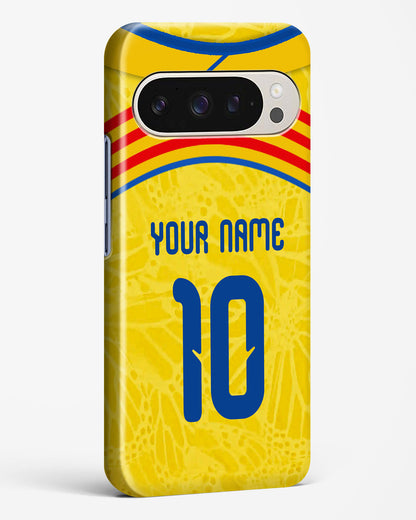 Yellow and blue soccer jersey hard phone case Colombia 25/26
