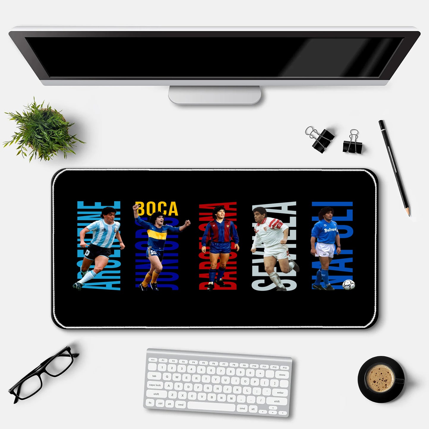 Diego Maradona career Teams Desk-Mat