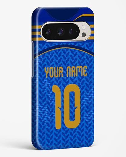 Blue and gold soccer jersey hard phone case Italy 25/26