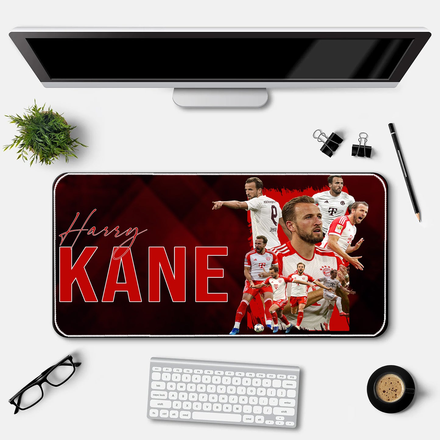 Harry Kane Red Warrior Career Teams Desk- Mat