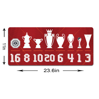 Red Icons Trophy Display Career Teams Desk-Mat
