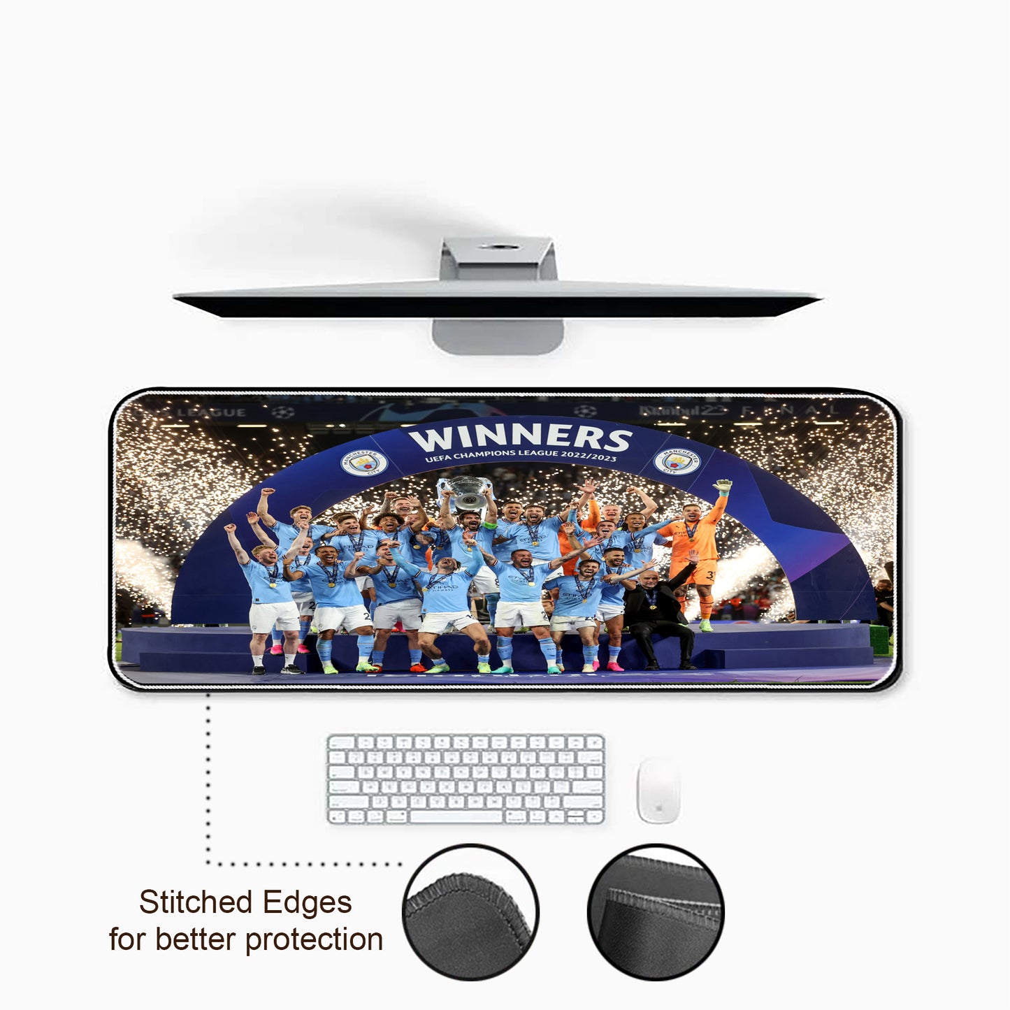 Man City Champions 22/23 Career Teams Desk-Mat