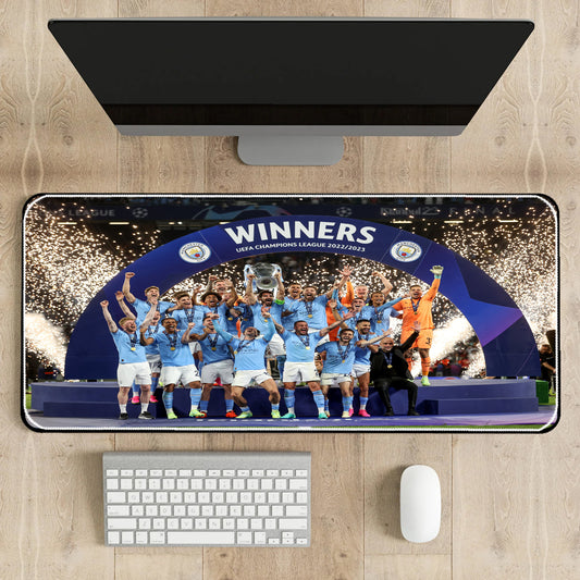 Man City Champions 22/23 Career Teams Desk-Mat