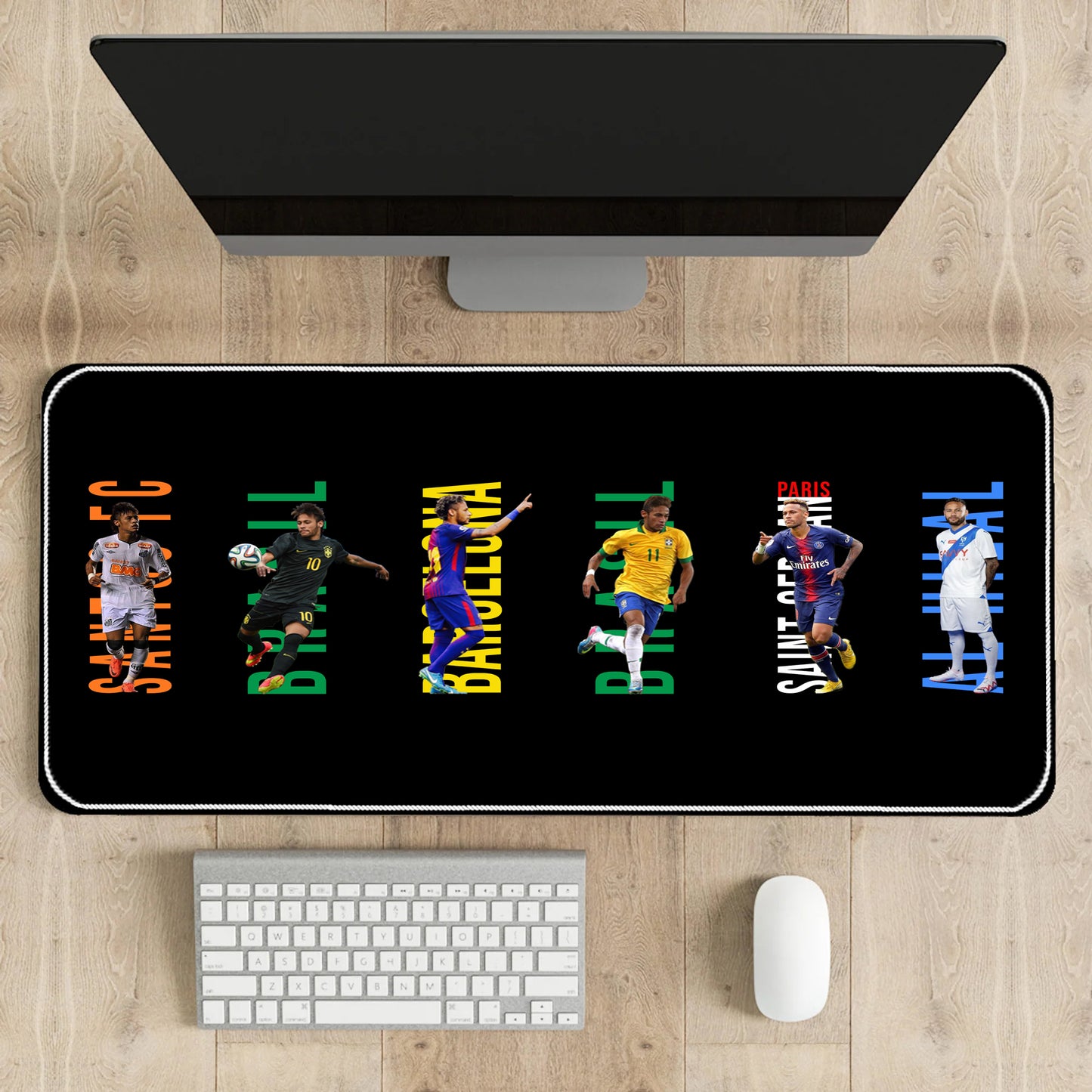 Neymar Jr career Teams Desk-Mat