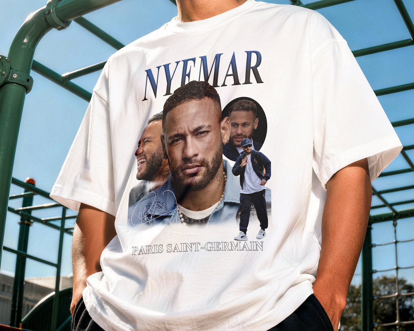 neymar paris saint germain football tee