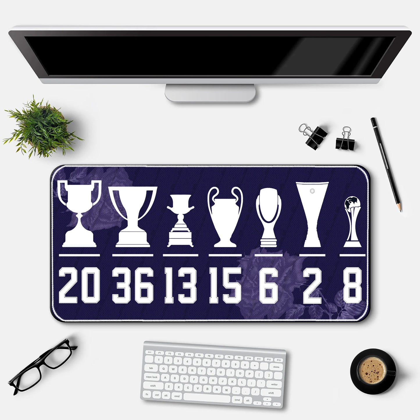 Madrd Trophy Tracker Career Teams Desk- Mat
