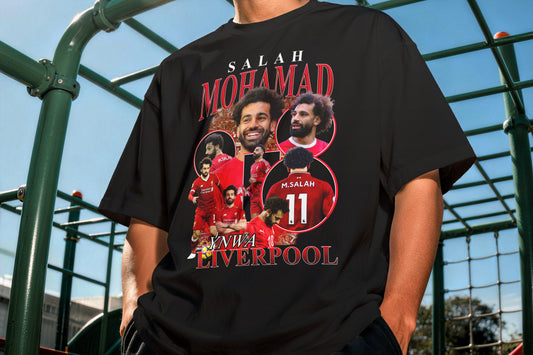 Mohamed Salah Liverpool YNWA Vintage Graphic Tee