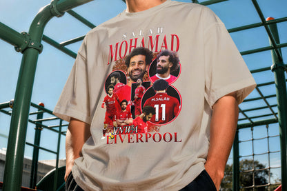 Mohamed Salah Liverpool YNWA Vintage Graphic Tee