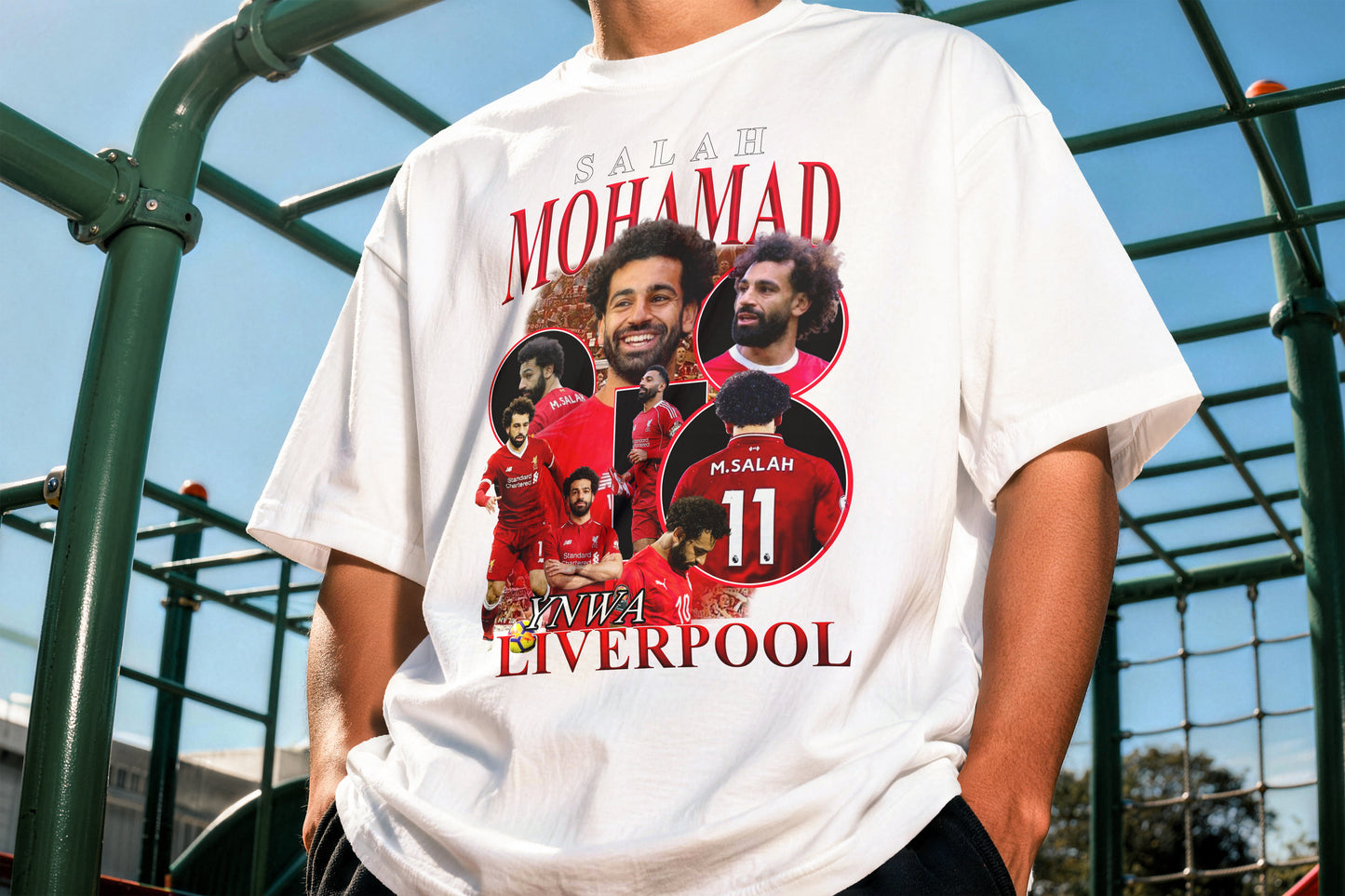 Mohamed Salah Liverpool YNWA Vintage Graphic Tee