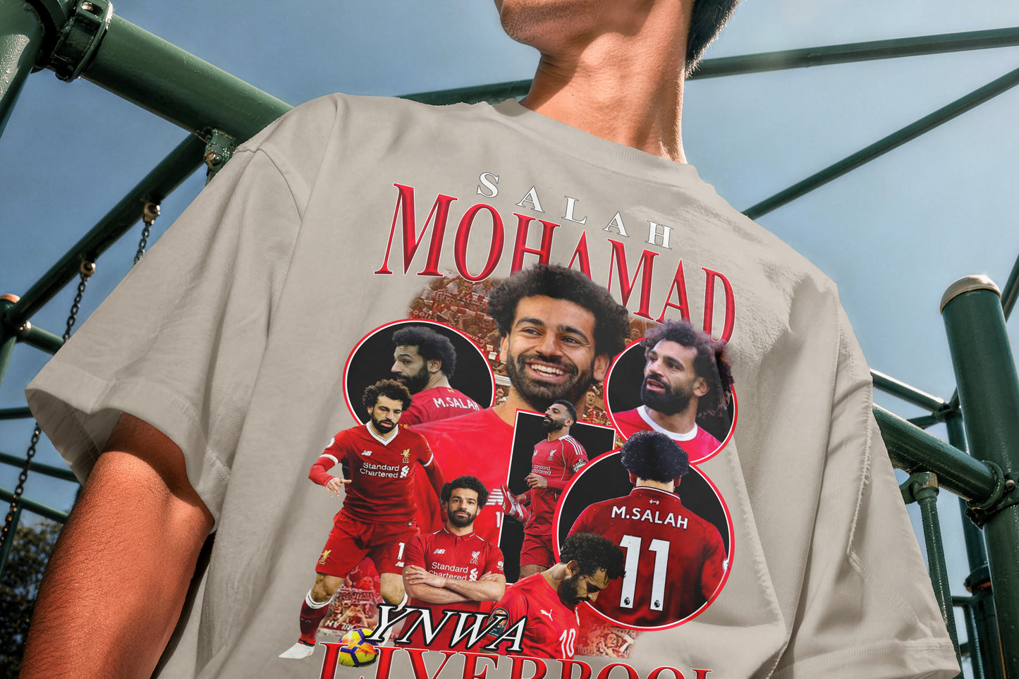 Mohamed Salah Liverpool YNWA Vintage Graphic Tee