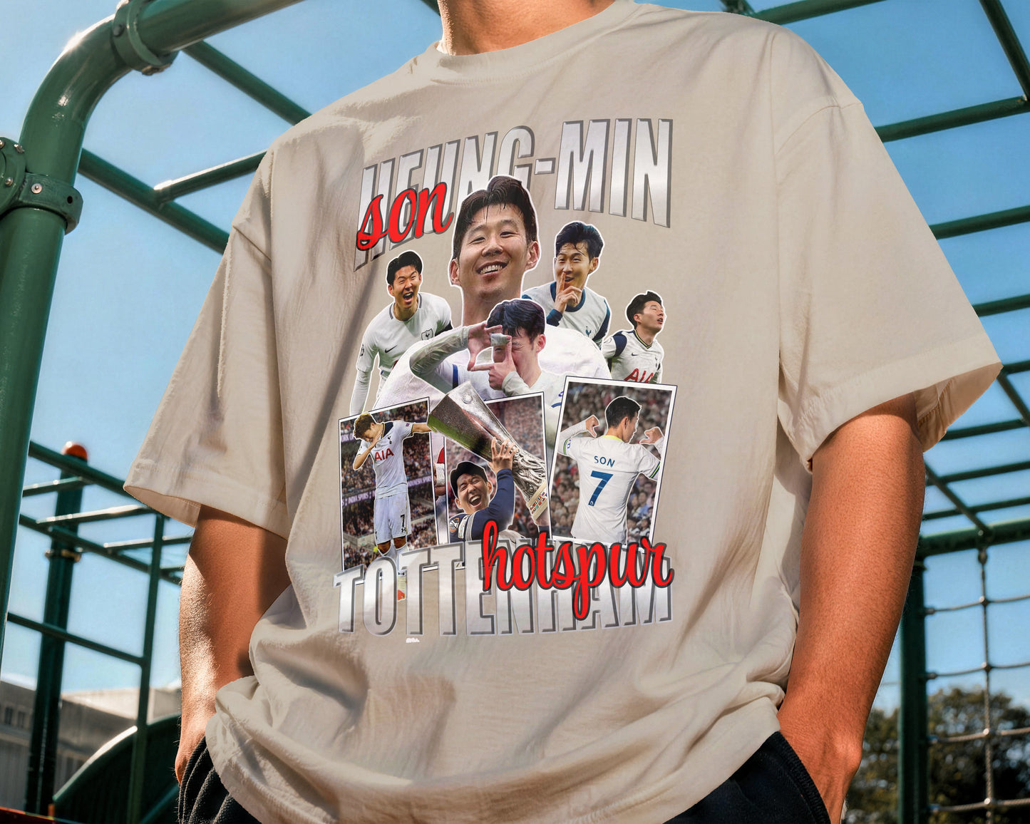 Folded Son Heung-Min Tottenham Legacy Tee Spurs fan graphic shirt