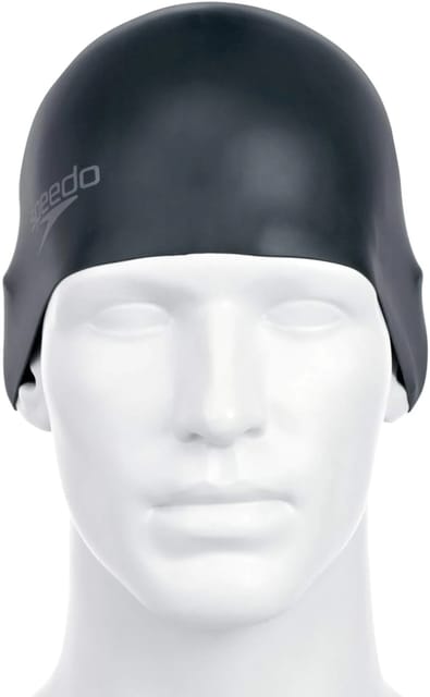 Speedo Unisex-Adult Plain Molded Silicone Swimcap