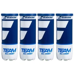 Babolat Team All Court Tennis Ball - 4 Cans (12 Balls)