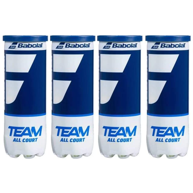 Babolat Team All Court Tennis Ball - 4 Cans (12 Balls)