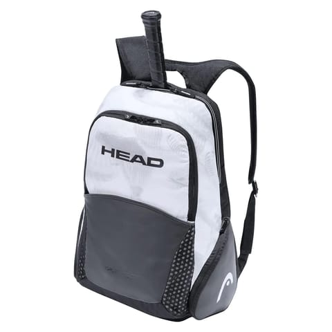 Head Djokovic Tennis Backpack With Shoe Pocket (White/White)