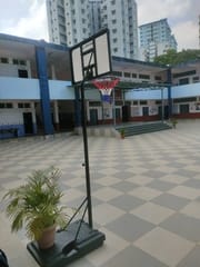 KD Vector X Basketball Pole Stand and Board with Adjustable Pole Indoor and Outdoor Courtyard Backyard Game with Acrylic Board